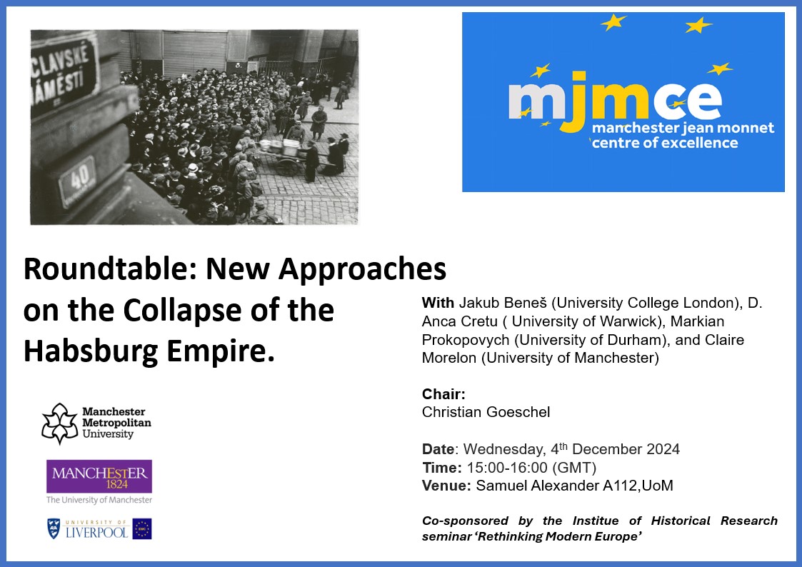 New Approaches on the Collapse of the Habsburg Empire’ poster